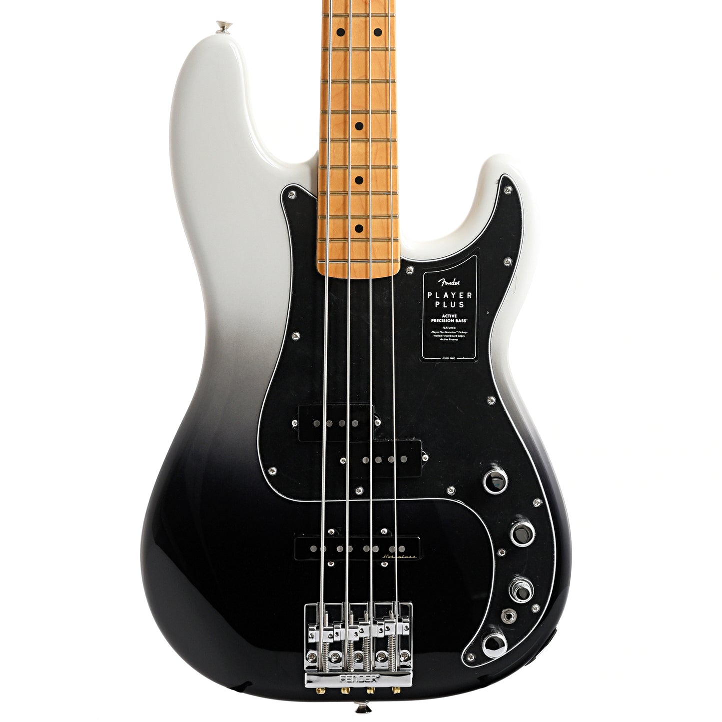 Image 1 of Fender Player Plus Precision Bass, Silver Smoke- SKU# FPPPBSS : Product Type Solid Body Bass Guitars : Elderly Instruments