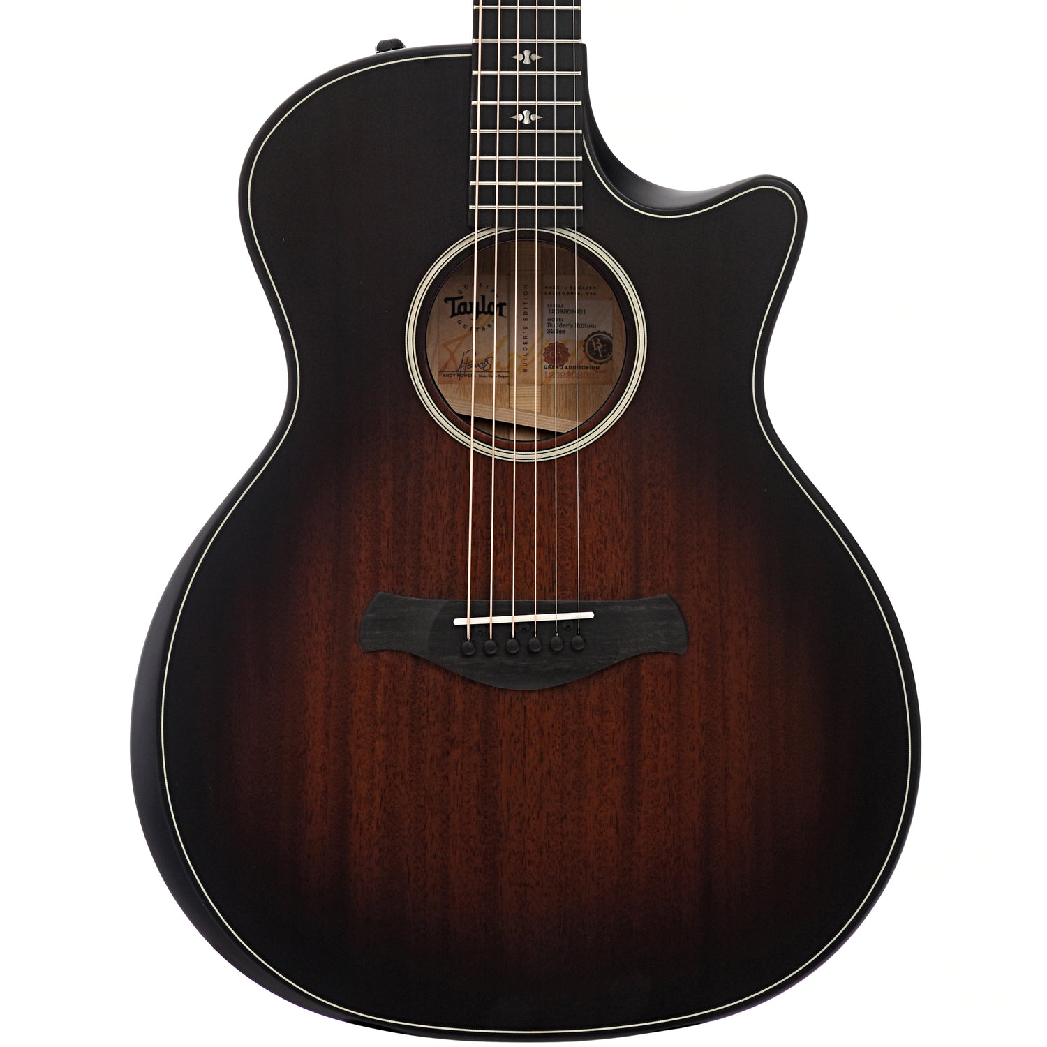 Front of Taylor Builder's Edition 324ce Acoustic