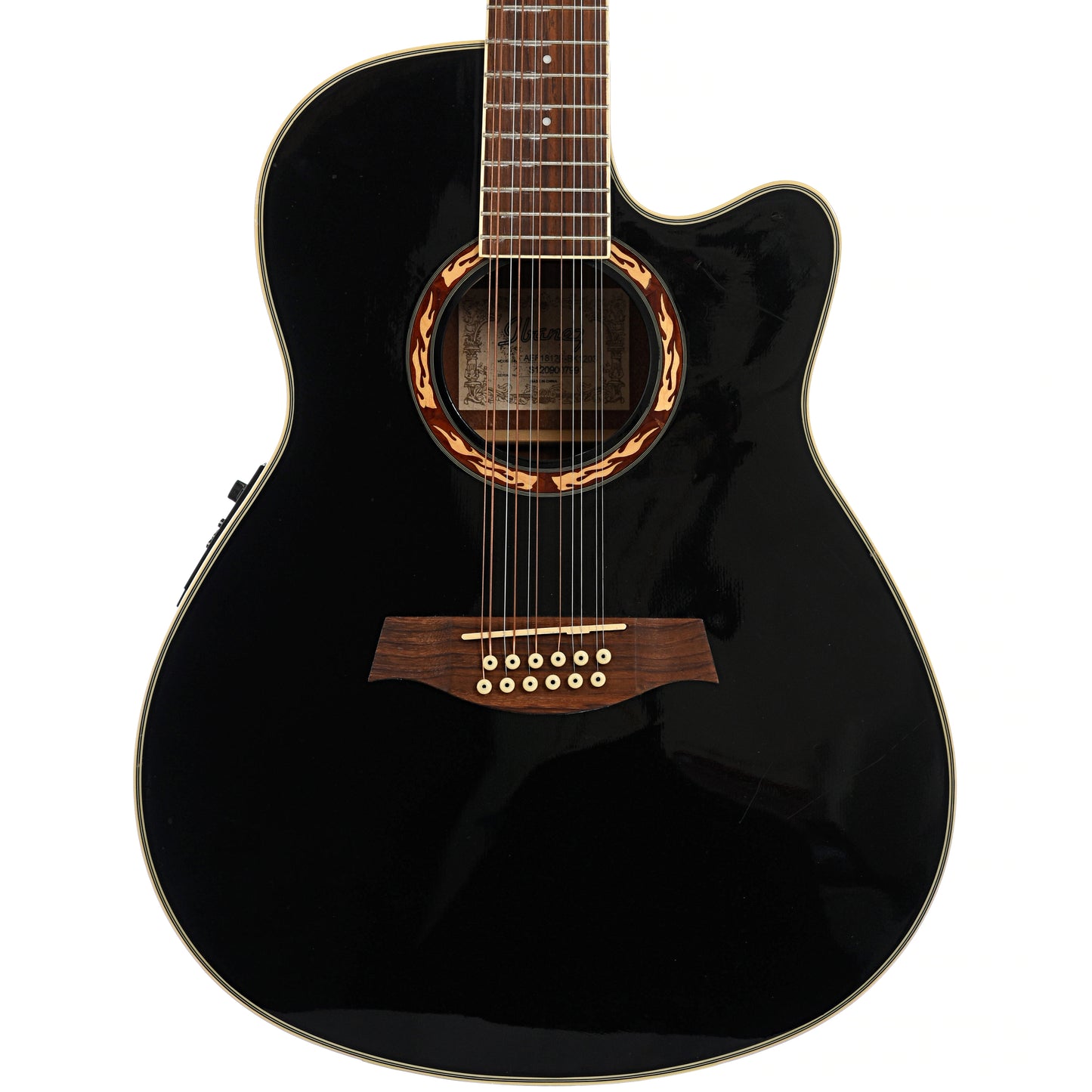 Ibanez AEF1812E-BK1202 12-String Acoustic-Electric Guitar (c.2012)