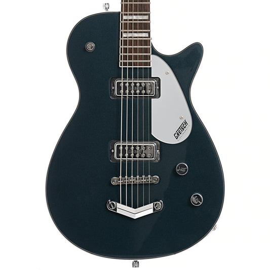 Front of Gretsch G5260 Electromatic Jet Baritone with V-Stoptail, Jade Grey Metallic