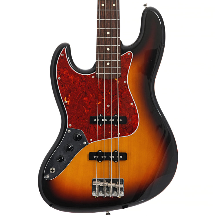 Front of Fender Standard Jazz Bass LH