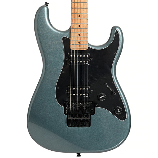 Image 1 of Squier Contemporary Stratocaster HH FR, Gunmetal Metallic- SKU# SCSHHFR : Product Type Solid Body Electric Guitars : Elderly Instruments
