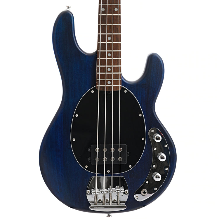Image 2 of Sterling by Music Man StingRay 4 Bass, Trans Blue Satin Finish - SKU# RAY4-TBS : Product Type Solid Body Bass Guitars : Elderly Instruments
