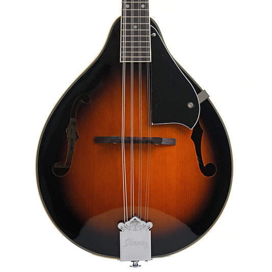 Front of Ibanez M510 A-Style Mandolin, Brown Sunburst