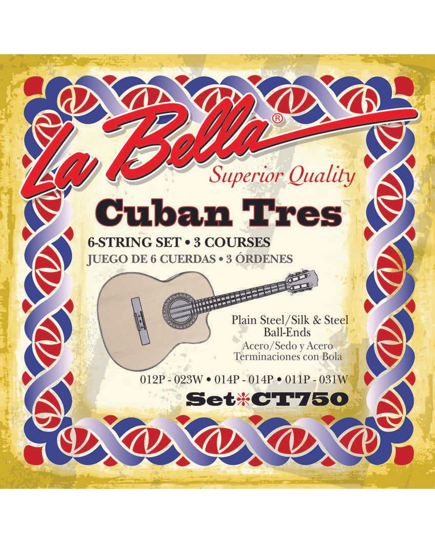 Image 1 of La Bella CT750 Silk & Steel 6-String Cuban Tres Strings - SKU# CT750 : Product Type Strings : Elderly Instruments