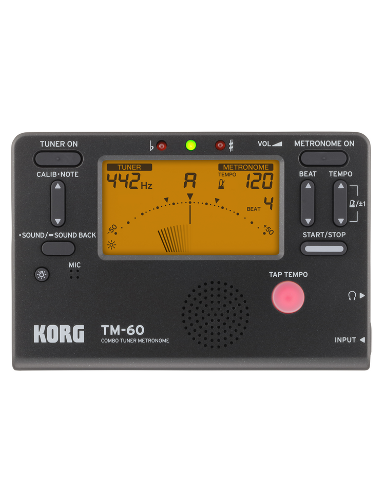 Image 1 of Korg TM-60 Combo Tuner/Metronome - SKU# TM60-BK : Product Type Accessories & Parts : Elderly Instruments