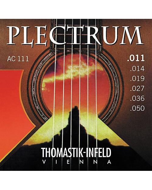 Image 1 of Thomastik Infeld AC111 Plectrum Series 6-String Light Acoustic Guitar Set - SKU# AC111 : Product Type Strings : Elderly Instruments