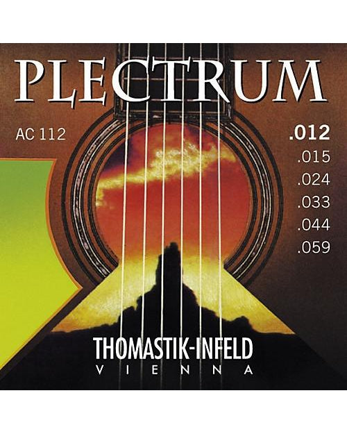 Image 1 of Thomastik Infeld AC112 Plectrum Series Medium Light 6-String Acoustic Guitar Set - SKU# AC112 : Product Type Strings : Elderly Instruments