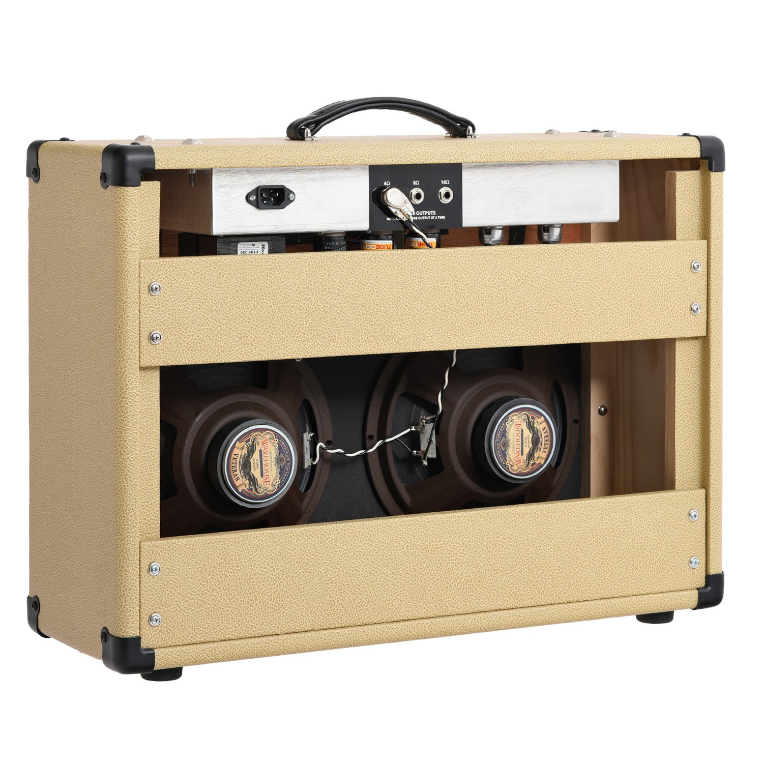 Image 3 of Hatt Amps Deluxe 2X10 Combo Amplifier, Tan- SKU# HATTD210 : Product Type Amps & Amp Accessories : Elderly Instruments