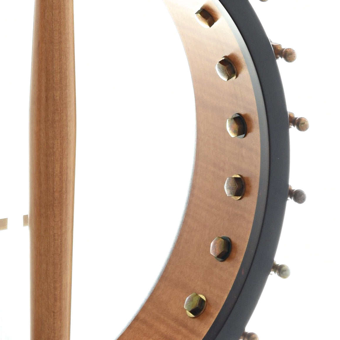 Image 9 of Ome Flora 11" Openback Banjo & Case, Curly Maple - SKU# FLORA-CMPL11 : Product Type Open Back Banjos : Elderly Instruments