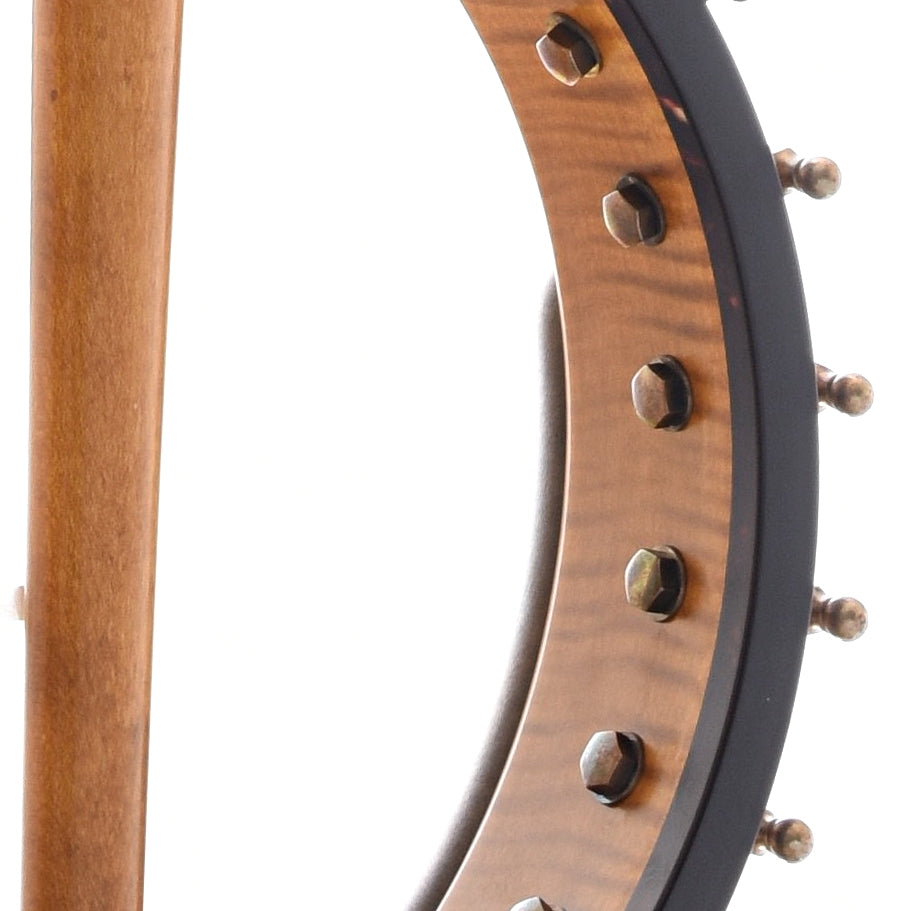 Image 9 of Ome Minstrel 11" Banjo & Case, Curly Maple Neck - SKU# OMINST-CMPL11 : Product Type Open Back Banjos : Elderly Instruments