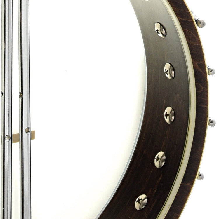 Inside Rim of Gold Tone WL-250 White Laydie Openback Banjo & Case