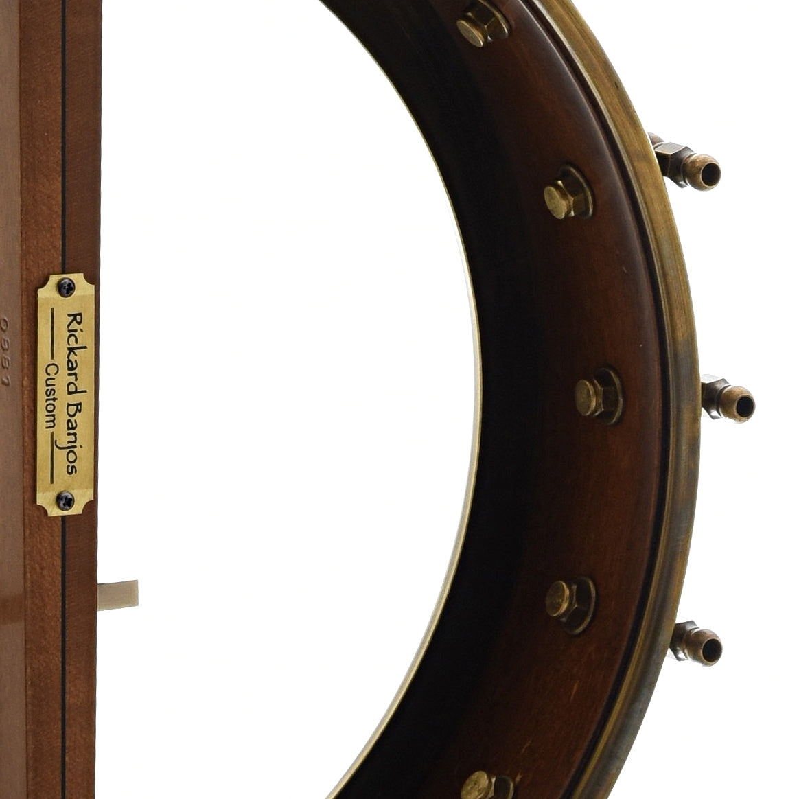 Image 9 of Rickard 11" Spunover Openback Banjo & Case, Maple Neck, Dobson Tone Ring - SKU# RICKSPUN-MPL11 : Product Type Open Back Banjos : Elderly Instruments