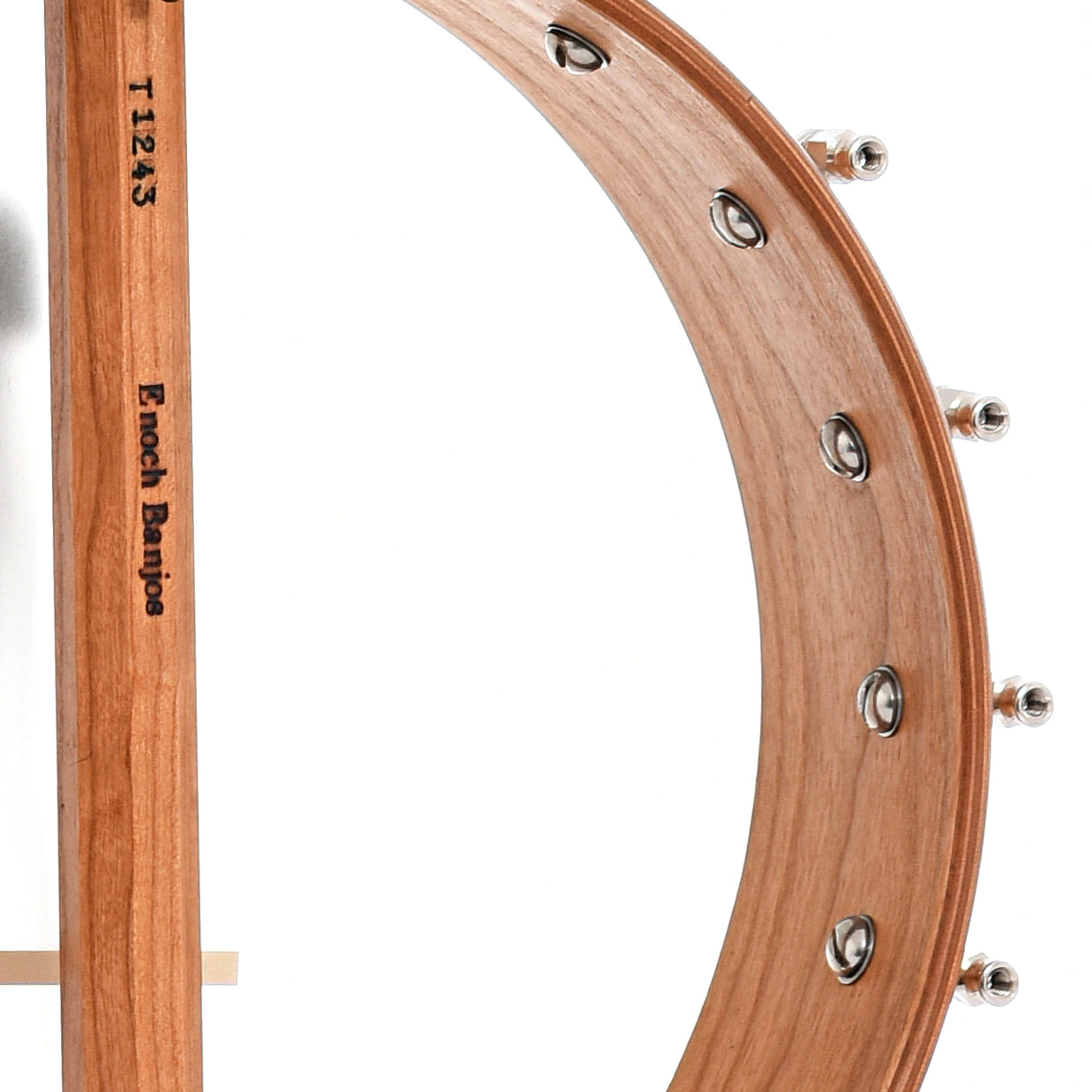 Inside rim of Enoch 11" Tradesman Openback Banjo