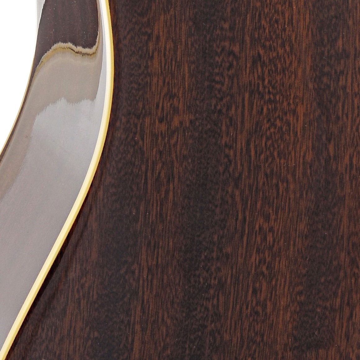 Solid Mahogany Back and Side close up of Farida Old Town Series OT-65 X Wide VBS Acoustic Guitar