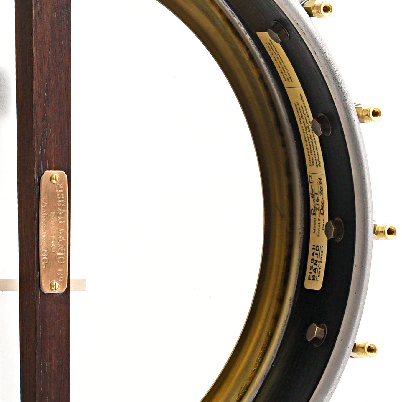 Image 10 of Pisgah Banjo Co. 12" Walnut Rambler Dobson Openback Banjo, Standard Scale - SKU# PRD12-WSTD : Product Type Open Back Banjos : Elderly Instruments