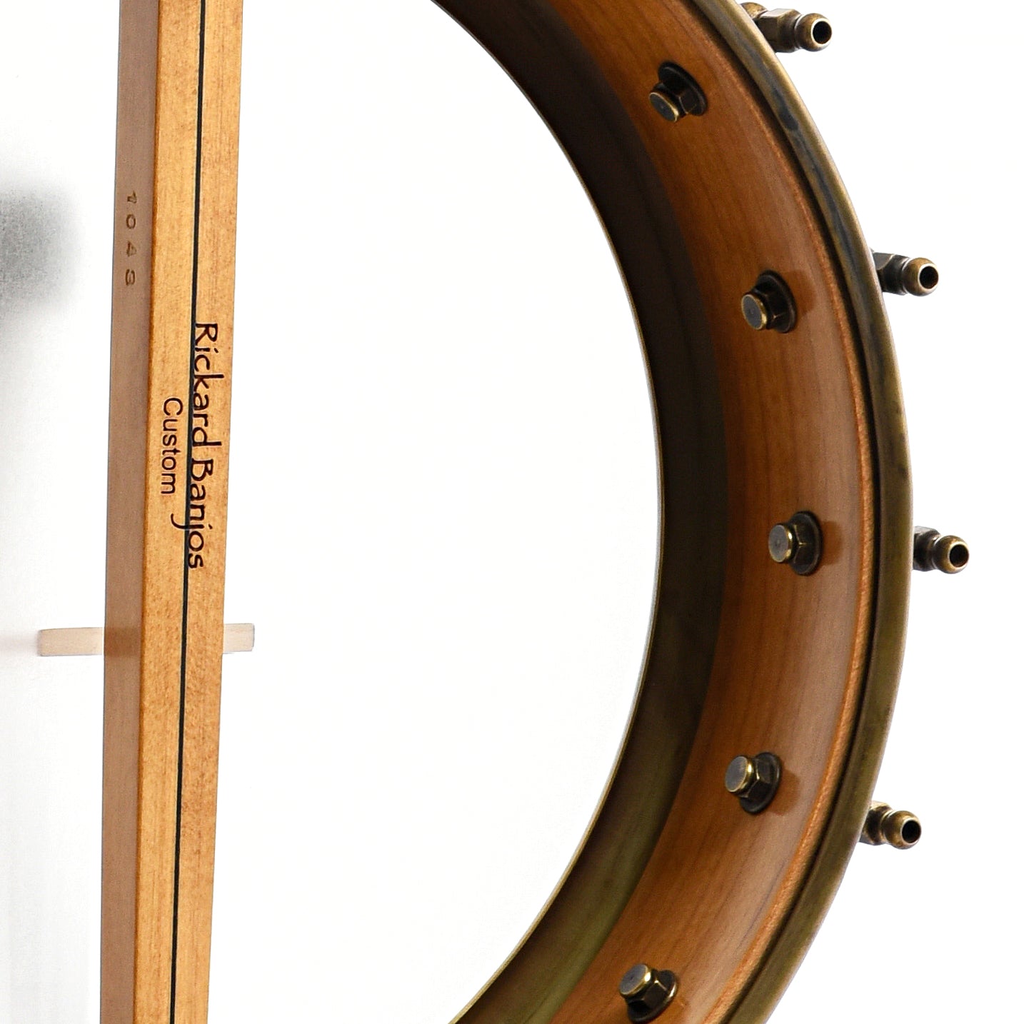 Image 9 of Rickard 12" Dobson Banjo with Spunover Rim & Case - SKU# RICKSPUN-MPL : Product Type Open Back Banjos : Elderly Instruments