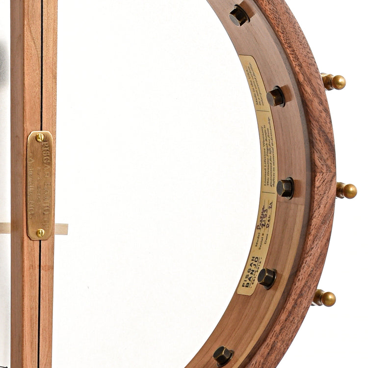 Image 10 of Pisgah Banjo Co. 12" Cherry Possum Openback Banjo, Standard Scale - SKU# PP12S-C-B : Product Type Open Back Banjos : Elderly Instruments