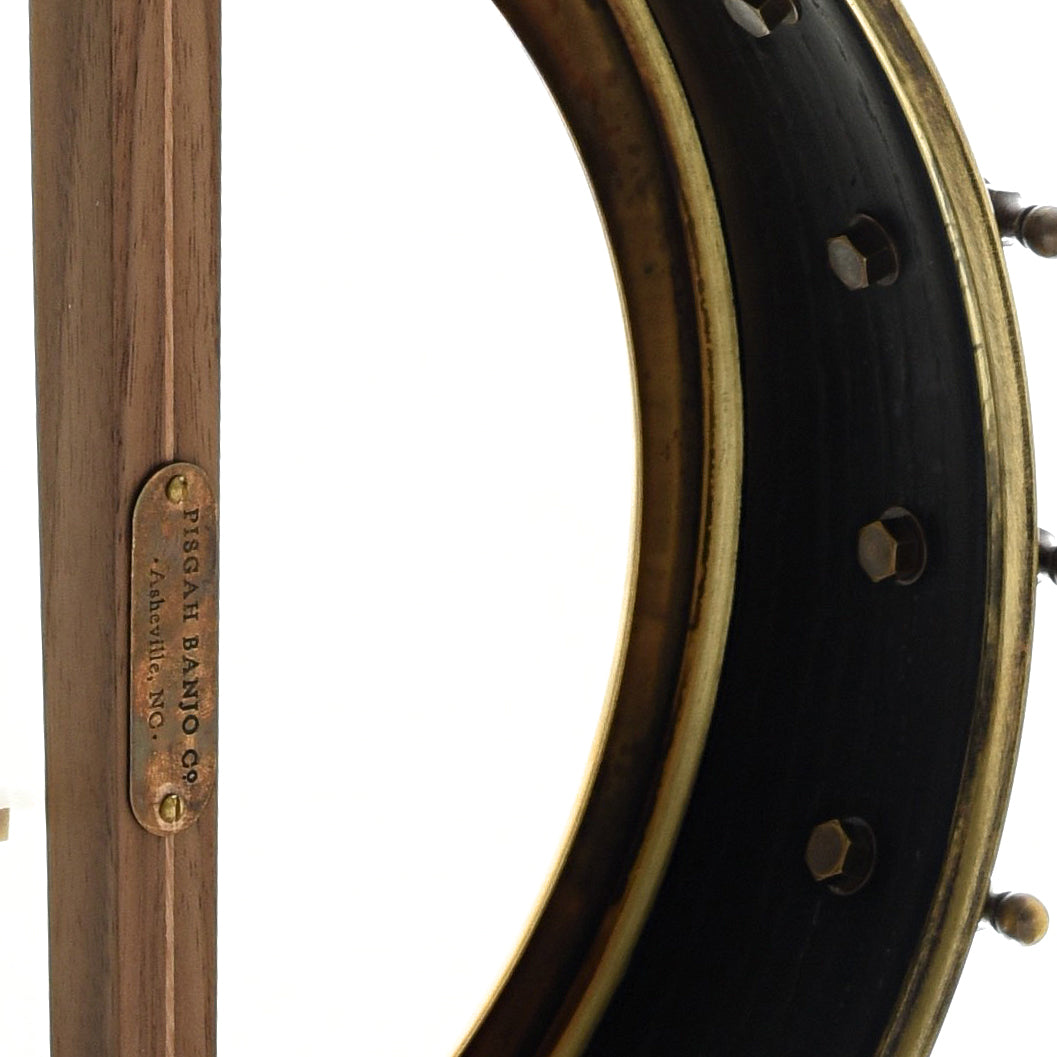 Image 10 of Pisgah 11" Walnut Rambler Dobson Special Brass Openback Banjo, Standard Scale - SKU# PRDSP-196045 : Product Type Open Back Banjos : Elderly Instruments