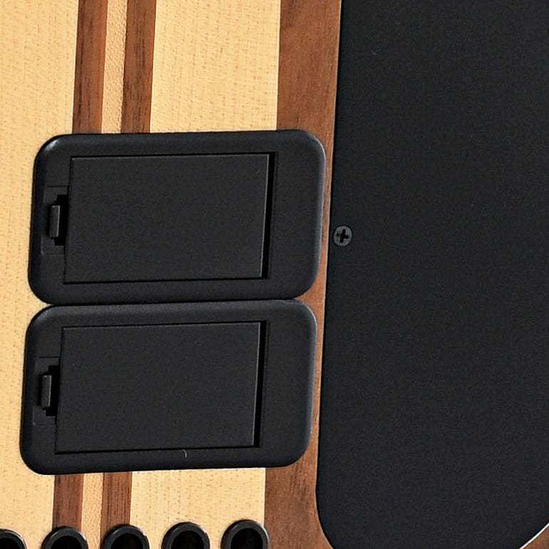 Battery compartments of Carvin LB-76 6-String Bass