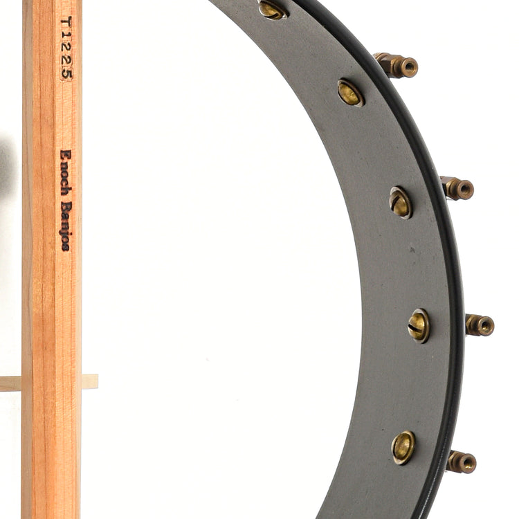 Image 10 of Kevin Enoch Fretless 12" Tradesman Banjo & Gigbag, Antiqued Hardware, Nylgut Strings- SKU# TRM100FL-CNB : Product Type Open Back Banjos : Elderly Instruments
