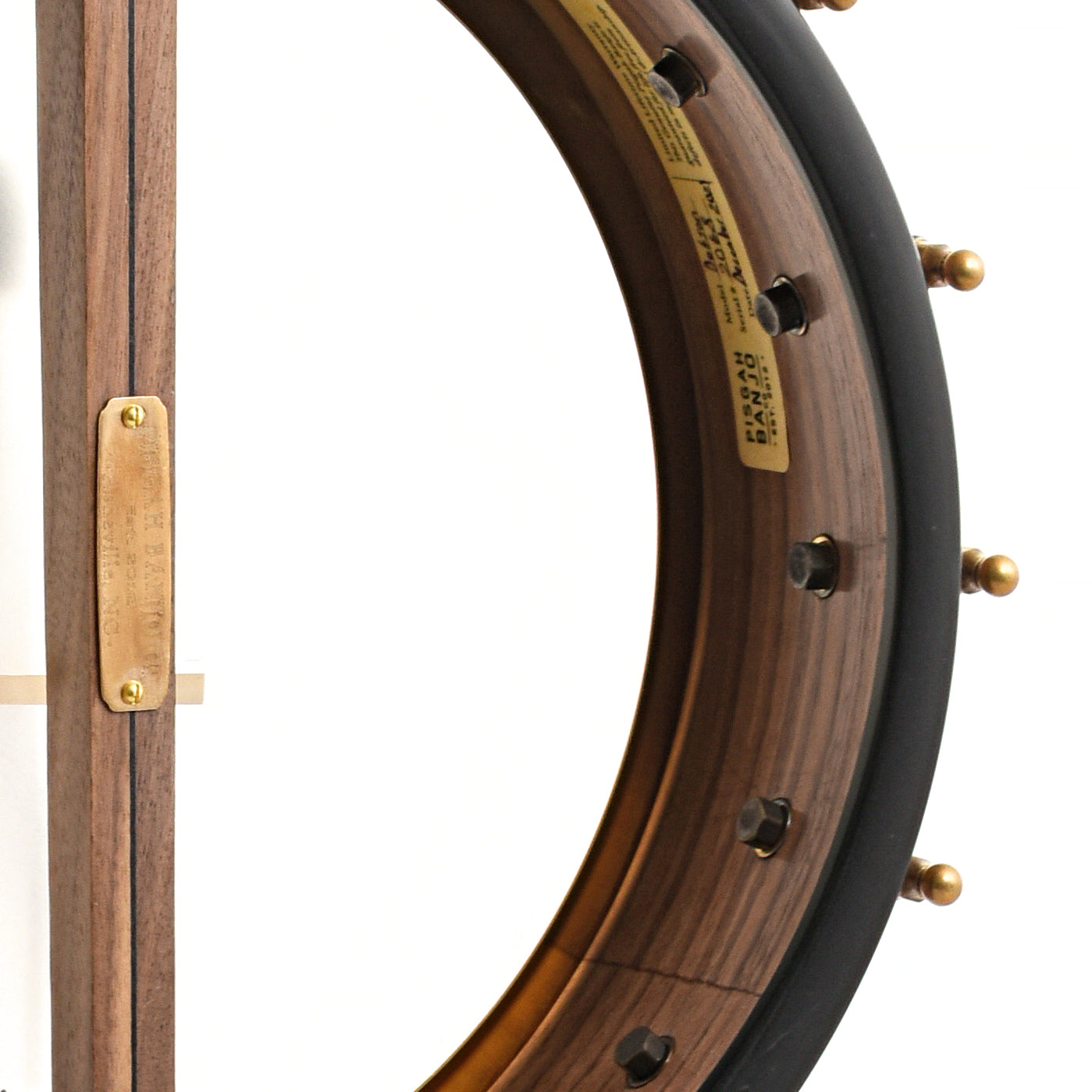 Image 10 of Pisgah Banjo Co. 12" Walnut Dobson Openback Banjo, Short Scale - SKU# PDOB-WSRT : Product Type Open Back Banjos : Elderly Instruments
