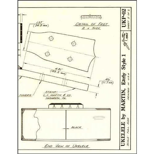 Image 1 of Blueprint - Ukulele - SKU# 113-28 : Product Type Media : Elderly Instruments
