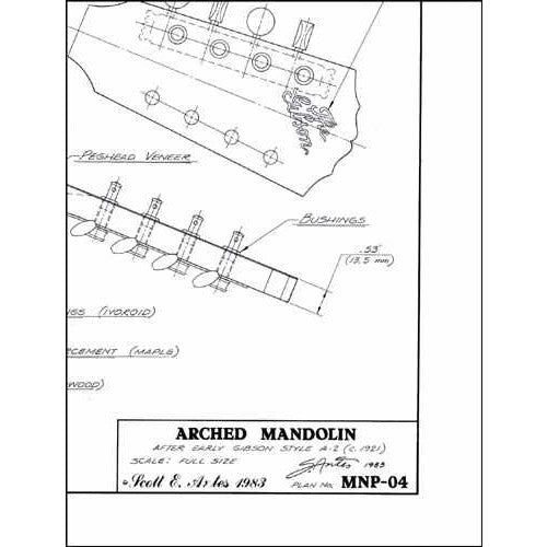 Image 1 of Blueprint - Archtop Mandolin - SKU# 113-31 : Product Type Media : Elderly Instruments