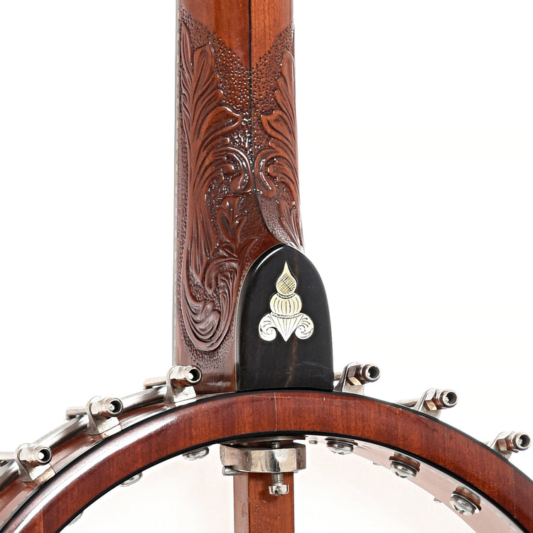 Heel detail of Fairchild Classic  Open Back Banjo