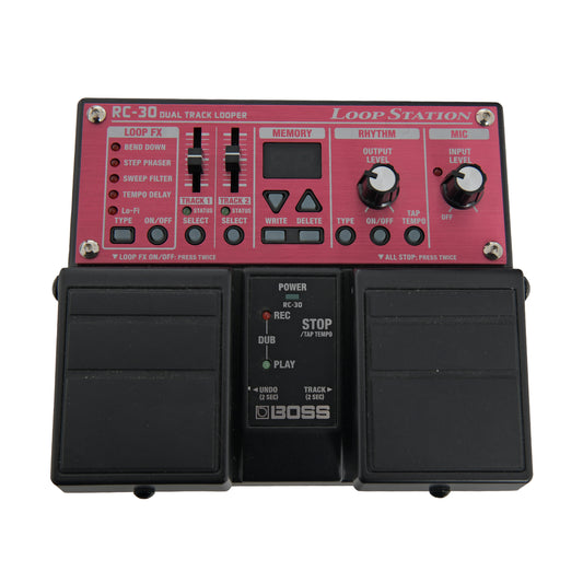front of Boss RC-30 Dual Track Looper Loop Station