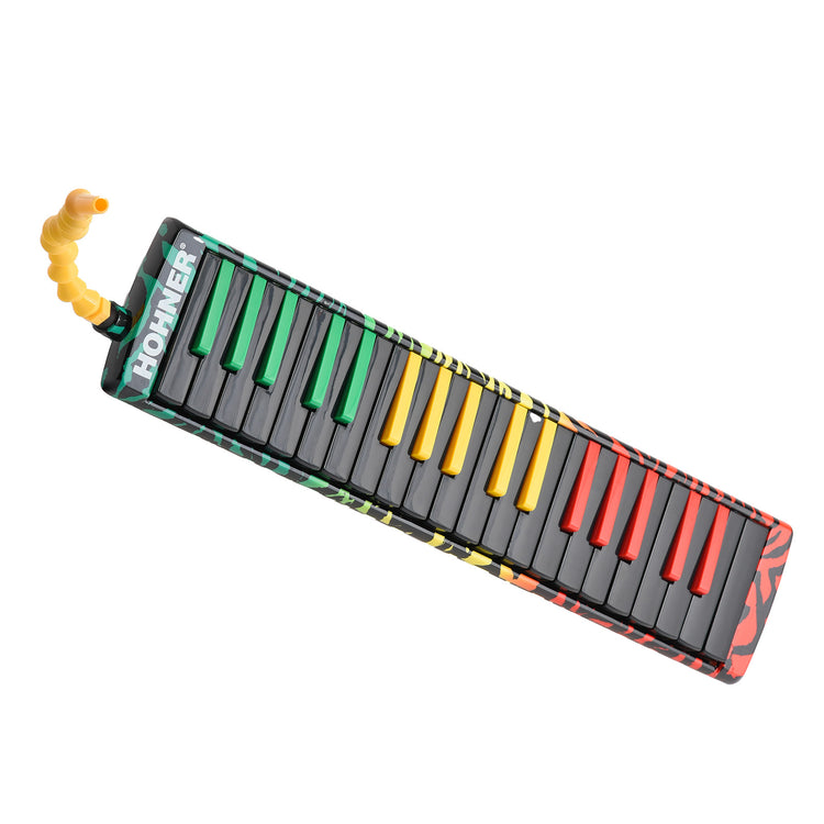 Image 2 of Hohner Airboard 37 37-Key Air-Powered Keyboard, Rasta Design/Colors - SKU# AB37R : Product Type Wind Instruments : Elderly Instruments