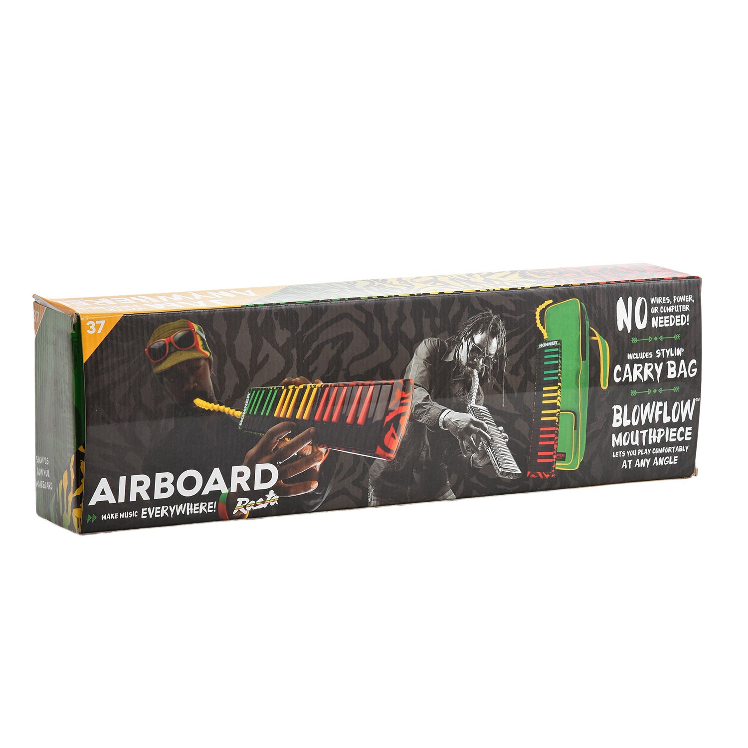 Image 3 of Hohner Airboard 37 37-Key Air-Powered Keyboard, Rasta Design/Colors - SKU# AB37R : Product Type Wind Instruments : Elderly Instruments