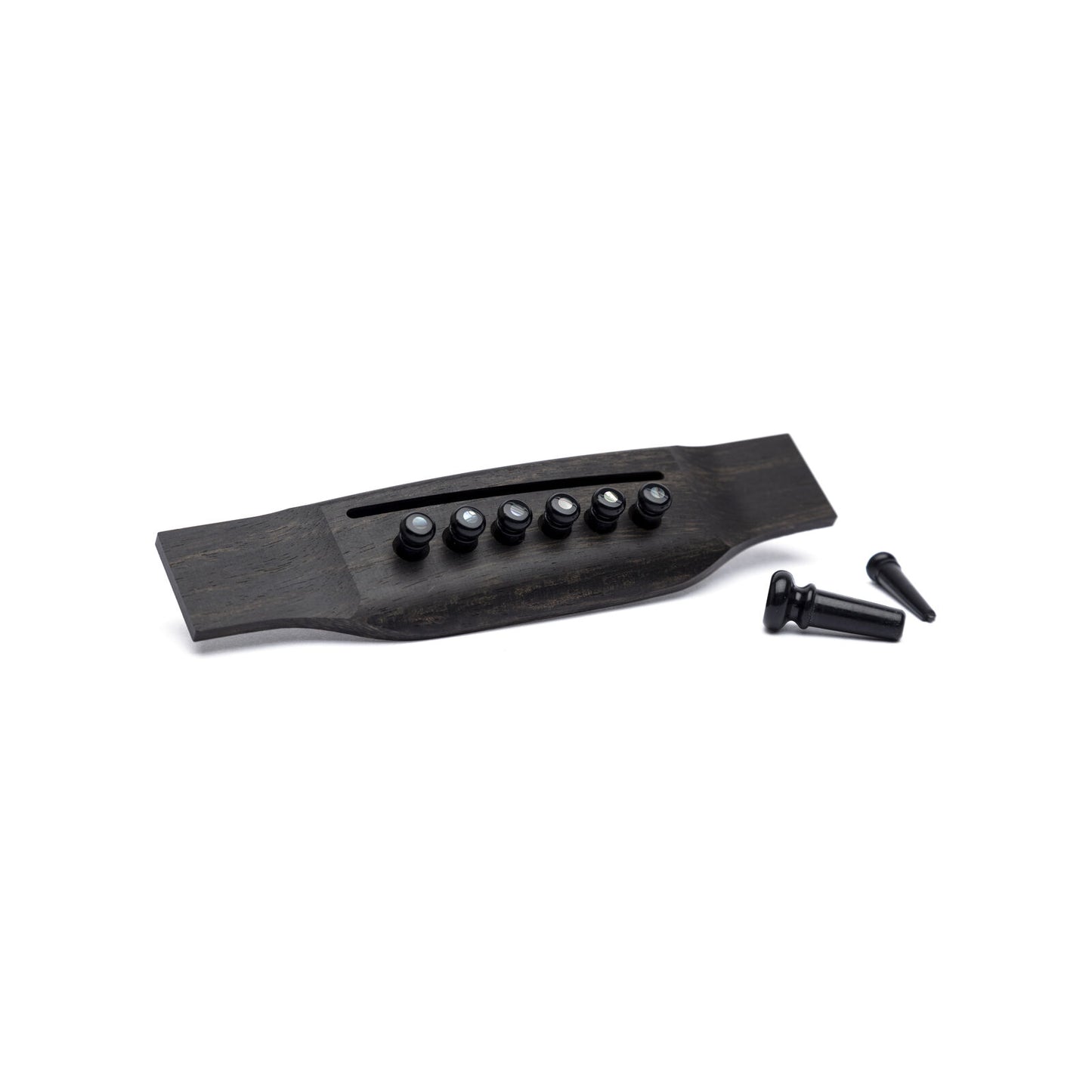 Image 2 of Martin Bridge Pin Set, Black with Abalone Dot - SKU# GA42 : Product Type Accessories & Parts : Elderly Instruments