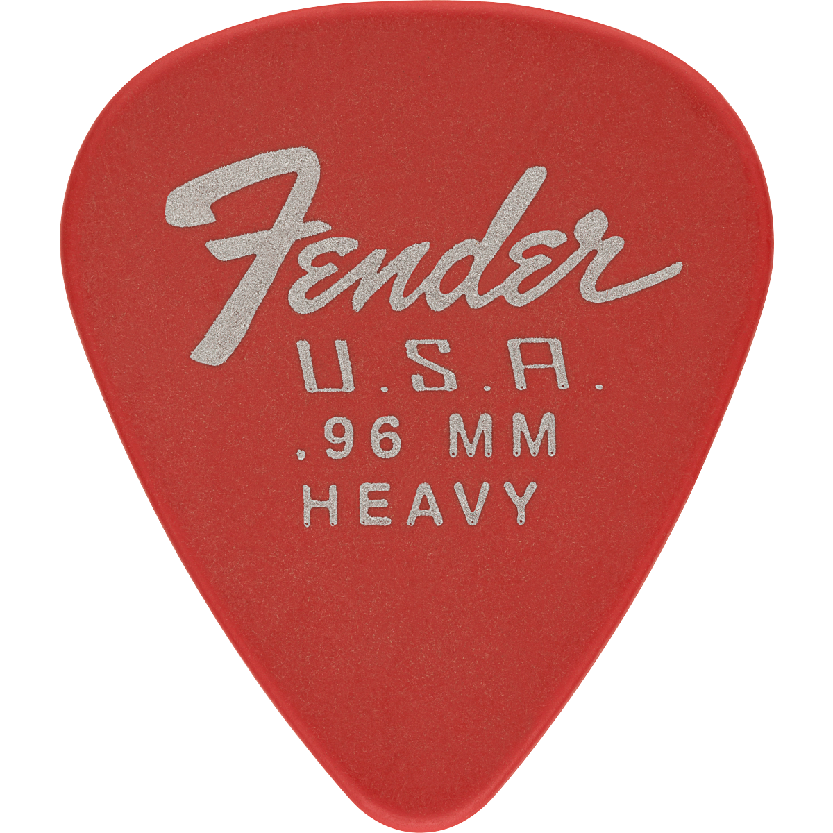 Fender Dura-Tone Delrin Picks, 351 Shape, Heavy, 12-Pack, Red, Front