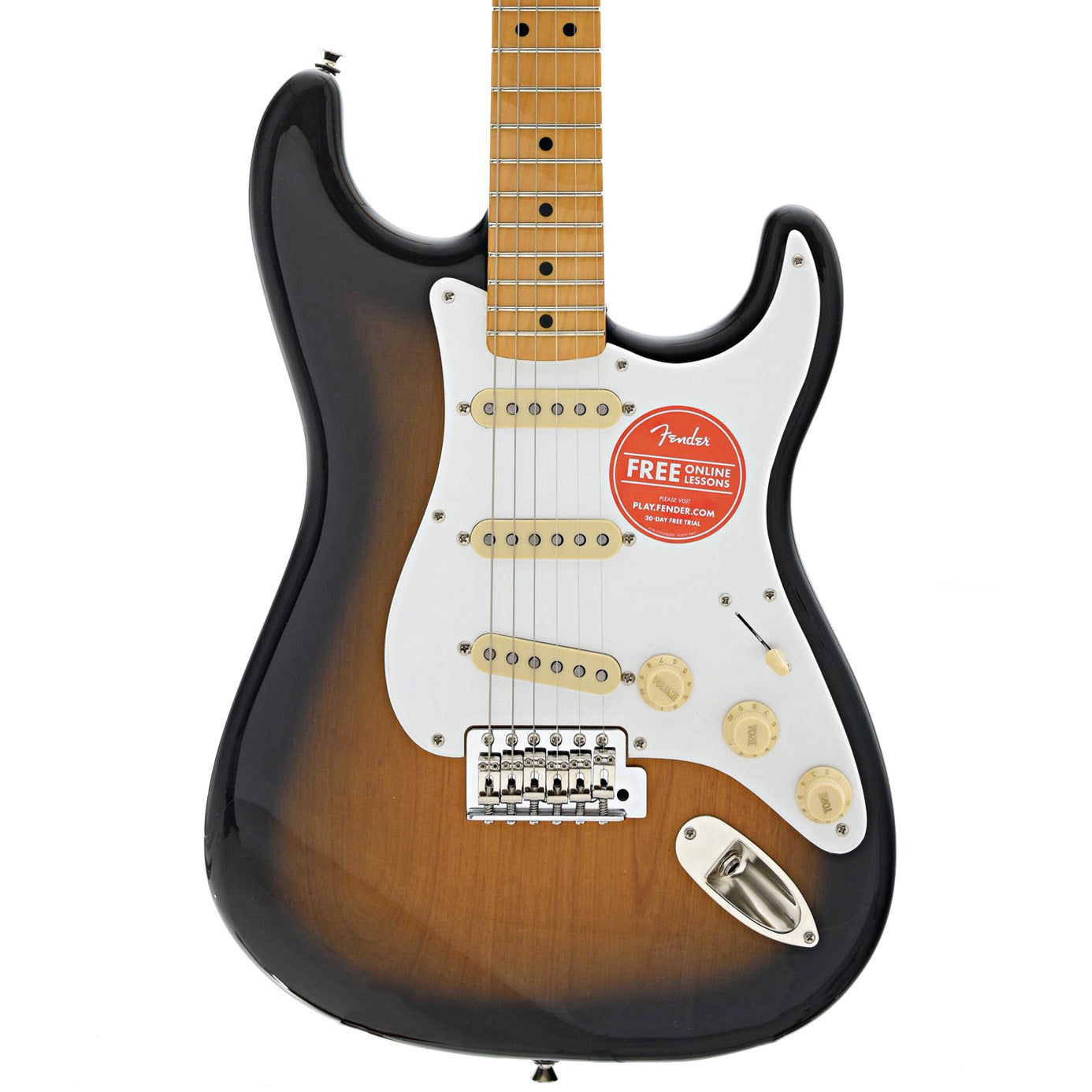 Image 2 of Squier Classic Vibe '50s Stratocaster, 2-Color Sunburst - SKU# SCVS5-2SB : Product Type Solid Body Electric Guitars : Elderly Instruments