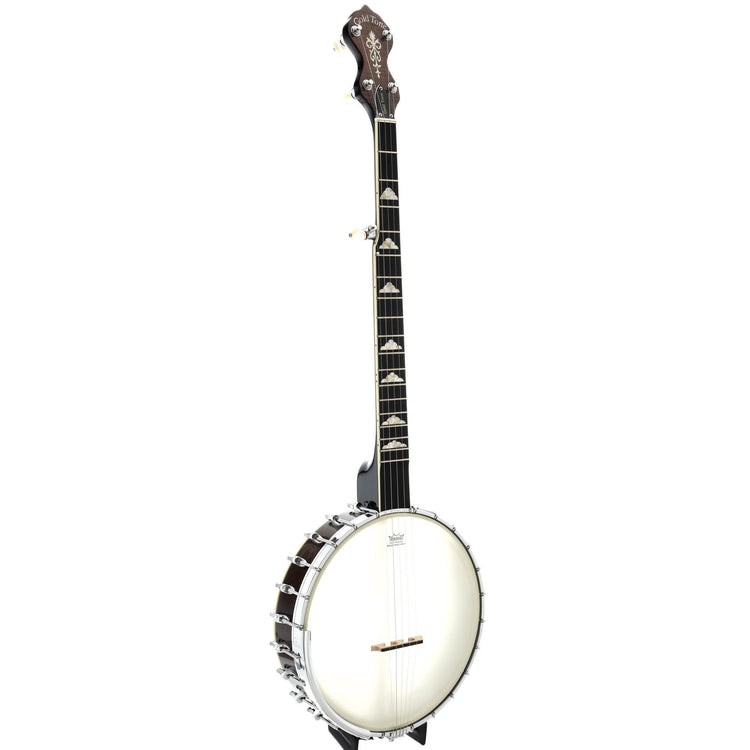 Full Front and Side of Gold Tone WL-250 White Laydie Openback Banjo
