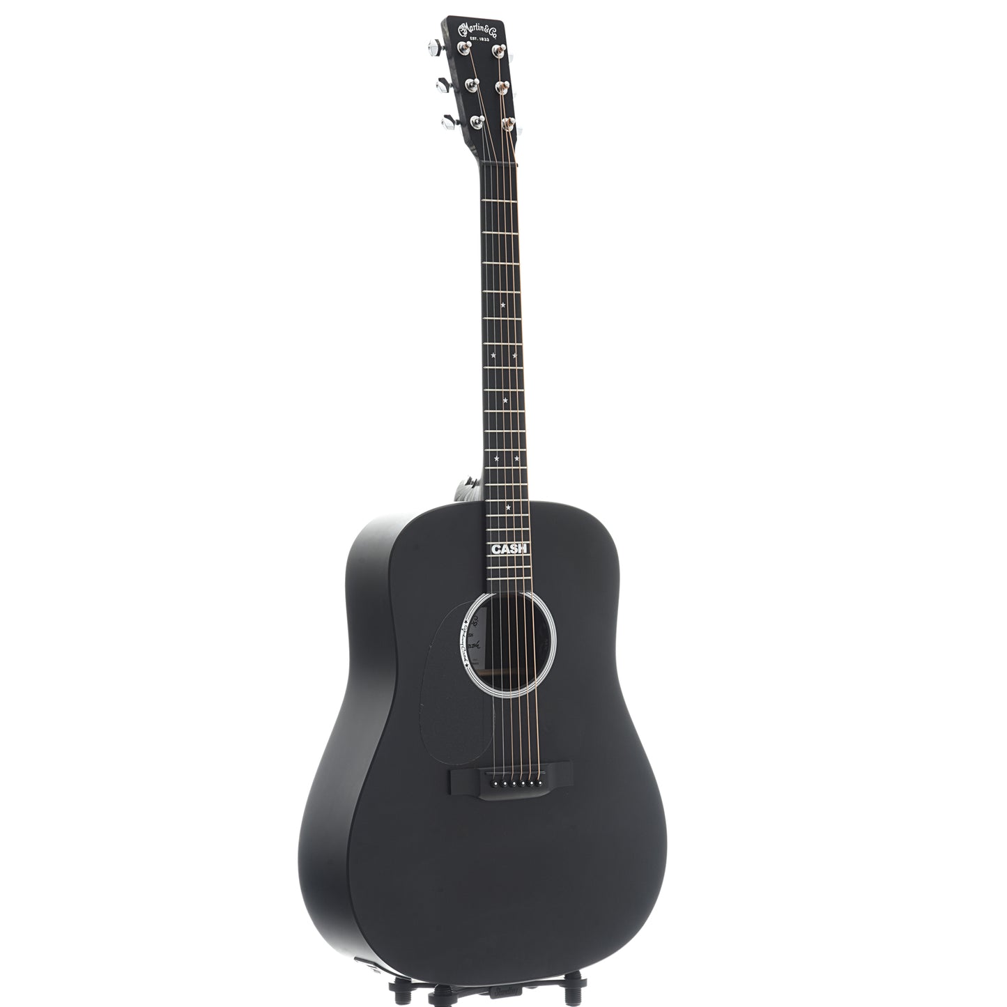 Image 2 of Martin DX Johnny Cash Lefthanded Guitar with Pickup & Gigbag - SKU# DXJCL : Product Type Flat-top Guitars : Elderly Instruments