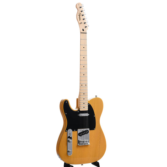 Full front and side of Squier Affinity Telecaster, Left Handed