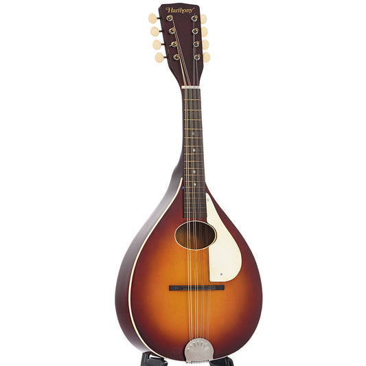 Full front and side of Harmony A-Style Mandolin