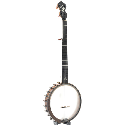 Image 1 of Ome Flora 11" Openback Banjo & Case, Curly Maple - SKU# FLORA-CMPL11 : Product Type Open Back Banjos : Elderly Instruments