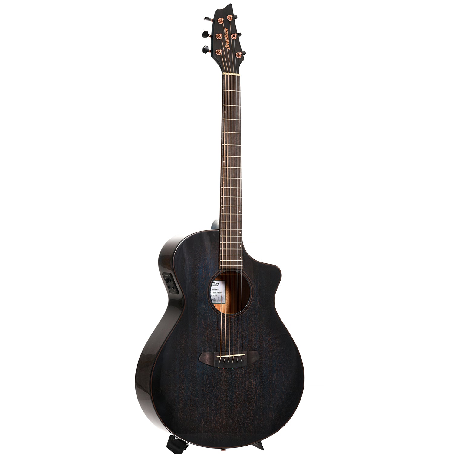 Image 11 of Breedlove Rainforest S Abyss Concert CE LTD African Mahogany - African Mahogany Acoustic-Electric Guitar - SKU# BRF-ACLTD : Product Type Flat-top Guitars : Elderly Instruments