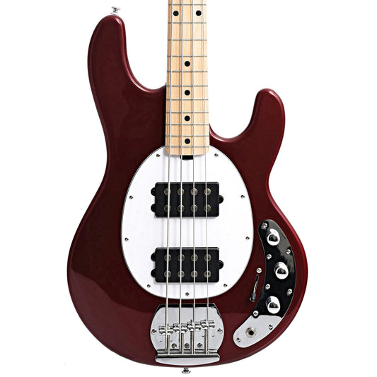 Image 2 of Sterling by Music Man StingRay HH Bass, Candy Apple Red - SKU# RAY4HH-CAR : Product Type Solid Body Bass Guitars : Elderly Instruments
