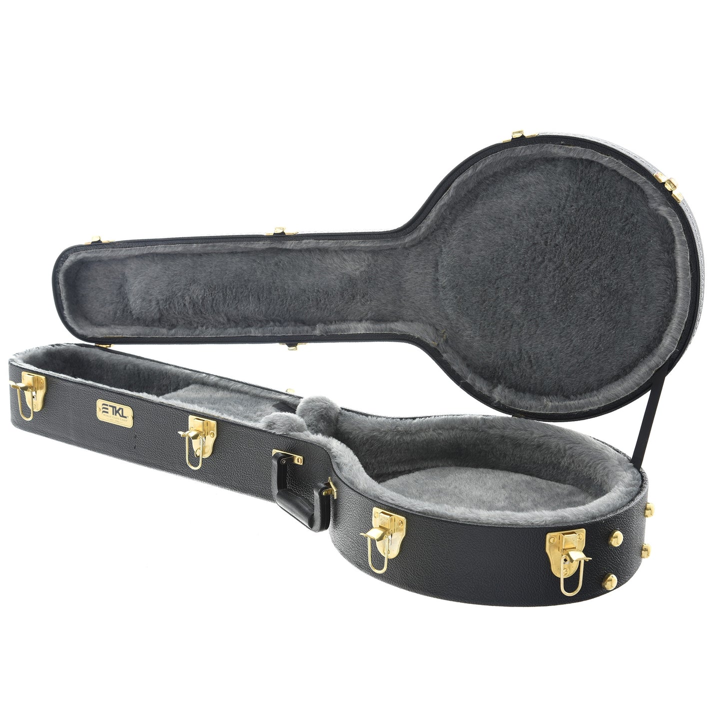 Full Inside and Side of TKL Premier Series 11" Openback Tenor Banjo Case