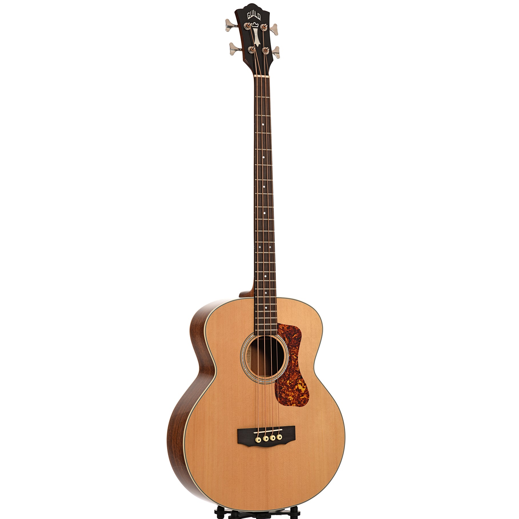 Full front and side of Guild Westerly Collection B-140E Acoustic Bass