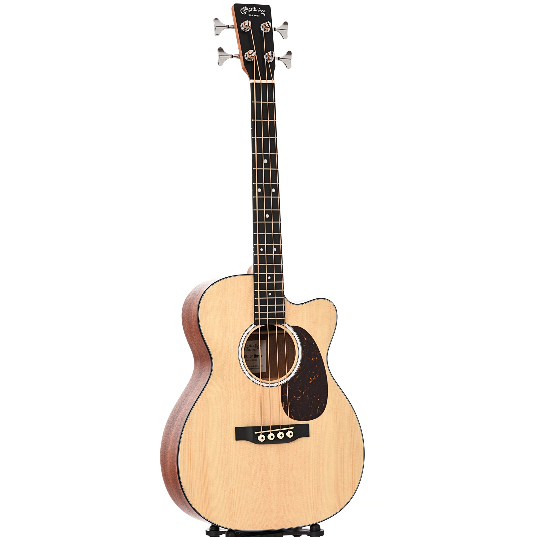 Full front and side of Martin 000CJR-10E Acoustic Bass