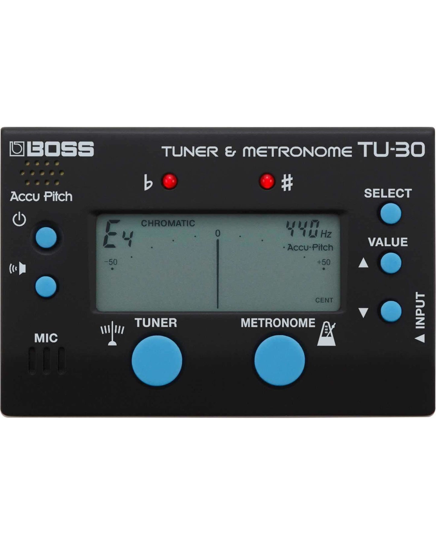 Image 1 of Boss TU-30 Tuner & Metronome - SKU# TU30 : Product Type Accessories & Parts : Elderly Instruments