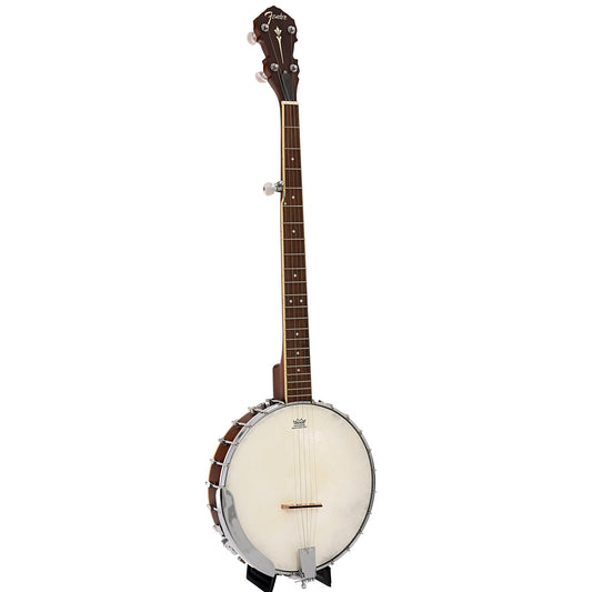Full front and side of Fender Paramount PB-180E Open Back Banjo
