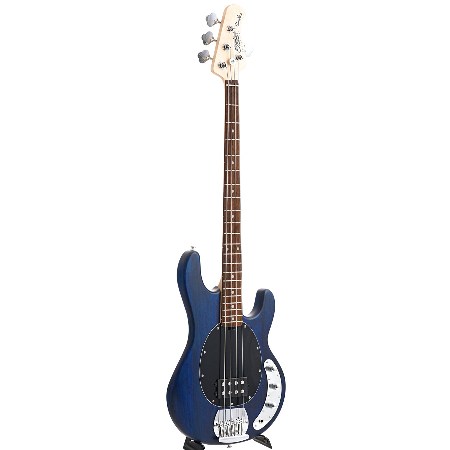 Image 11 of Sterling by Music Man StingRay 4 Bass, Trans Blue Satin Finish - SKU# RAY4-TBS : Product Type Solid Body Bass Guitars : Elderly Instruments