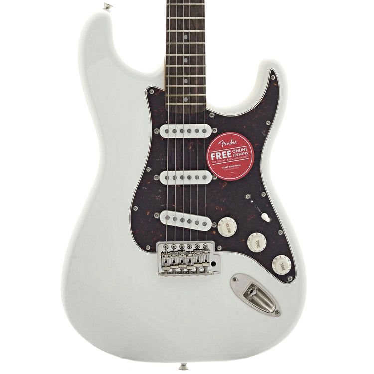 Front of Squier Classic Vibe '70s Stratocaster, Olympic White