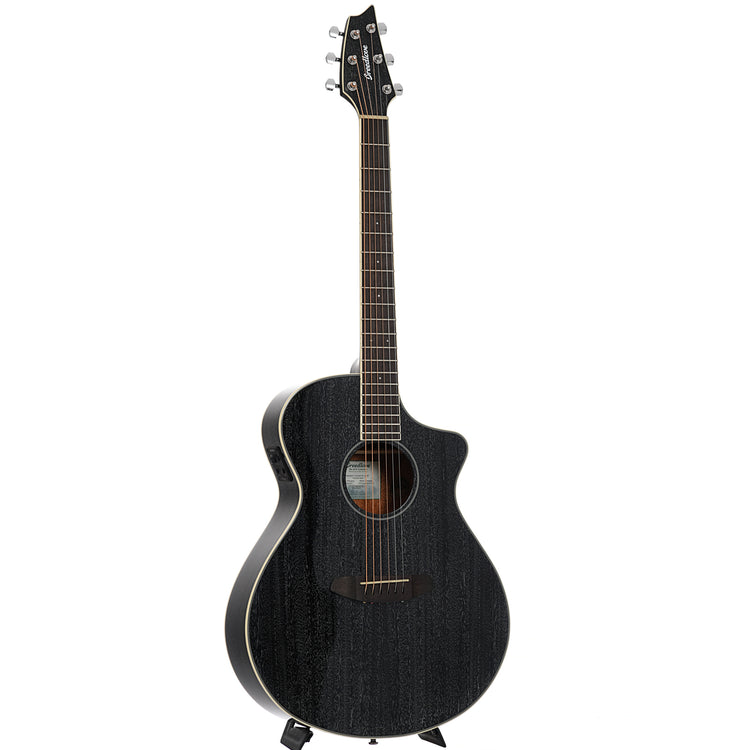 Full front and side of Breedlove Eco Collection Rainforest S Concert Night Sky CE African Mahogany